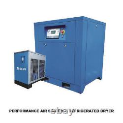 133CFM Refrigerated Air Dryer +22KW 30Hp Rotary Screw Spray Air Compressor 60HZ