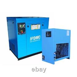 20HP 3 Ph 460V Screw Air Compressor with 110V 1 Ph Refrigerated Air Dryer