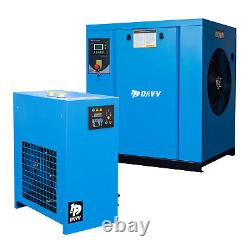 460V 3Phase 20HP Screw Air Compressor with 110V 1 Ph Refrigerated Air Dryer US