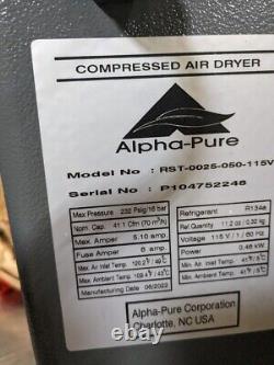 Alpha-Pure Compressed Air Dryer Refrigerated PARTS/REPAIR RST-0025-050-115V