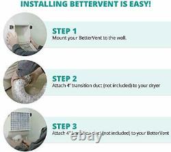 BetterVent Indoor Dryer Vent Protects Indoor Air Quality and Saves Energy
