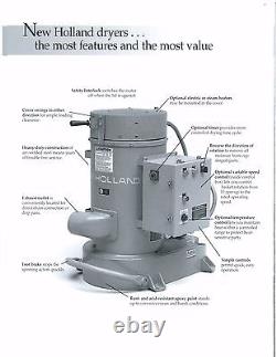 Brand New New Holland K-24 Centrifugal Spin Dryer 12 x 12 460V ELECTRIC HEAT