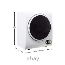 Compact 1.5 Cu. Ft. Electric Dryer in White