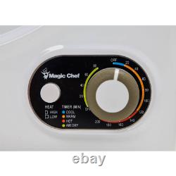 Compact 1.5 Cu. Ft. Electric Dryer in White