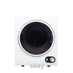 Compact Electric Dryer Space Saver Laundry 1.5 cu. Ft. Apartments Dorms White Hot