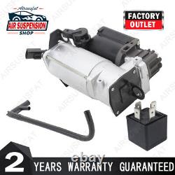 For Mercedes W220 W211 W219 1999-2010 Air Suspension Compressor with Tube & Relay