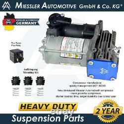 Jaguar XF-Series 2008-'15 Air Suspension Compressor WithIsolators & Relay C2Z31470