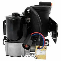 TRQ Adjustable Air Ride Suspension Compressor with Dryer for Ford Lincoln