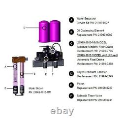 Tsunami Pure 10 Series Regenerative Air Dryer 10-HP (40 CFM) with Float Drain 