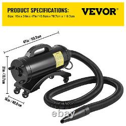 VEVOR Car Dryer Blower 8HP Dual Motors Car Dryer 320CFM 62000FPM Car Air Dryer