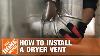 Venting A Dryer How To Properly Install A Dryer Vent The Home Depot