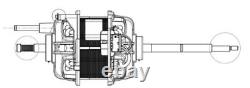 Sèche-linge à pompe à chaleur avec moteur Nidec d'origine AEG Elektrolux 1366146031